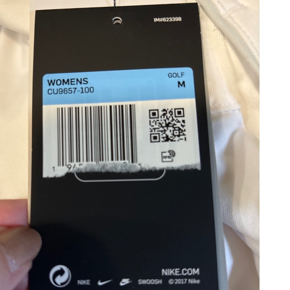 Nike Dri-FIT Golf Tennis Skirt Athletic Skort UPF 40+ Pockets White Medium NWT - Picture 5 of 10